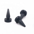 Custom moulded silicone rubber stopper screw